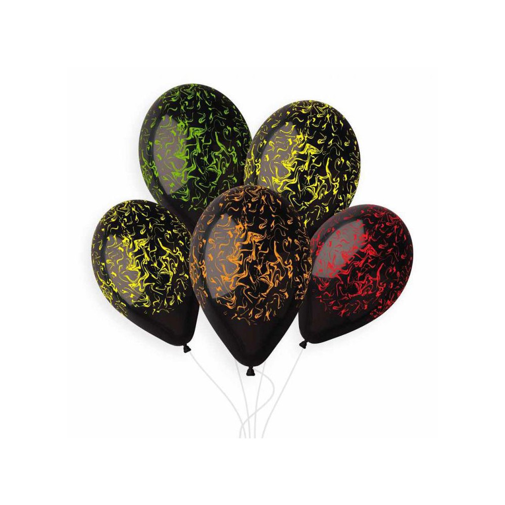 Marble air-balloon, balloon 5 pcs 13 inch (33cm)