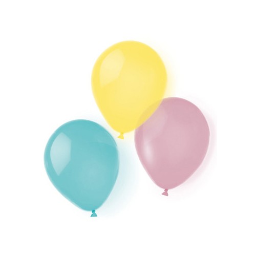 Colour Pastel balloon, 8-piece 10 inch (25.4cm)