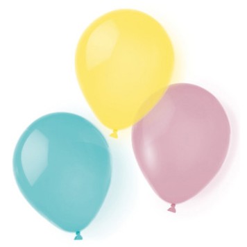 Colour Pastel balloon, 8-piece 10 inch (25.4cm)