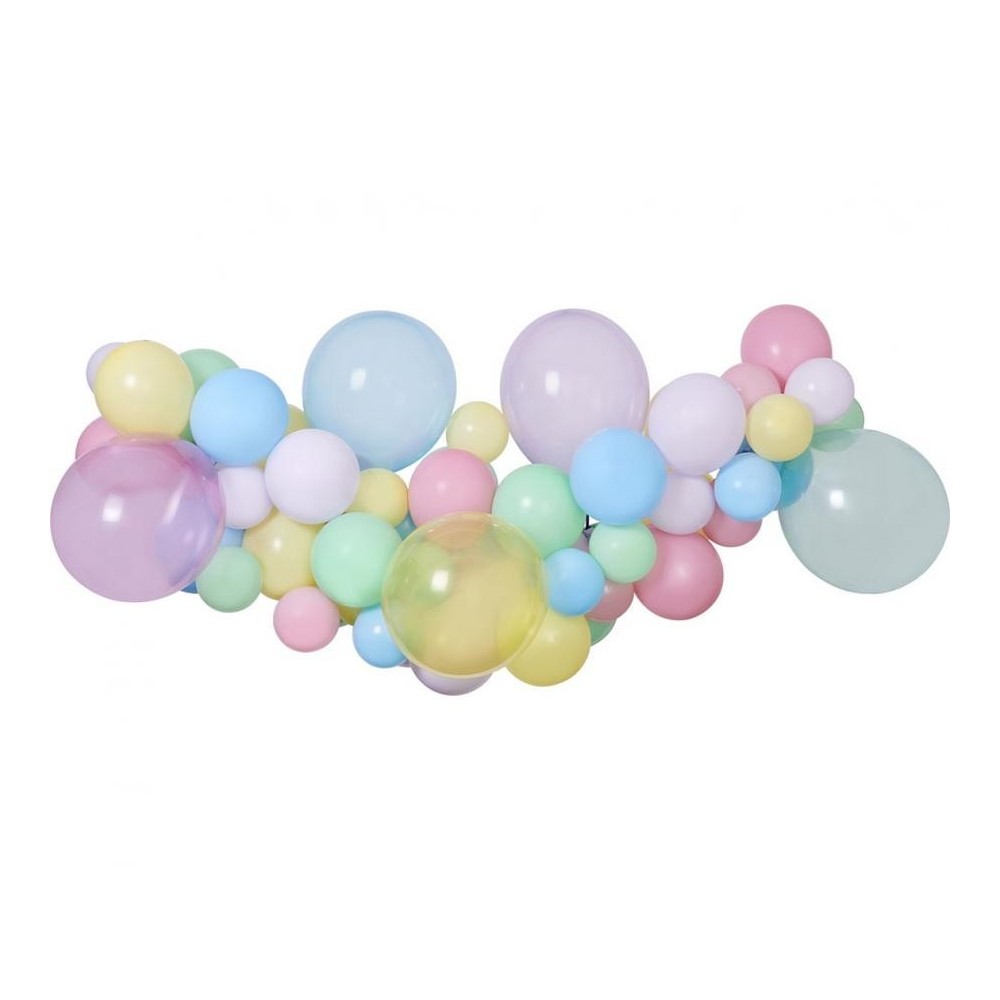 Baby Pastel Colorful balloon, garland balloon set 65 pcs