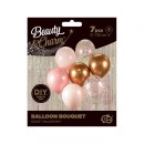 Colour Pink-Copper balloon set of 7 pcs 30cm (12 inch)