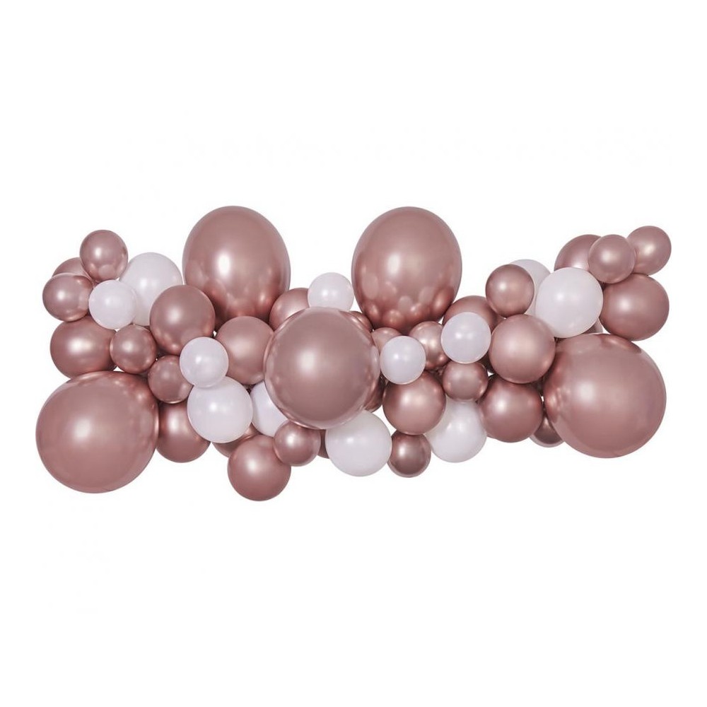 Colour Rose Gold balloon, balloon garland set 65 pieces