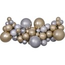 Colour Silver-Gold balloon, garland balloon set 65 pcs