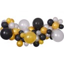 Baby Silver-Gold-Black Colorful balloon, balloon garland set 65 pcs