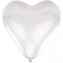 Heart White Colorful balloon, pack of 10, 16 inch (40.6cm)