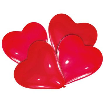 Heart Red Balloon, 10 pcs 16 inch (40.6 cm)