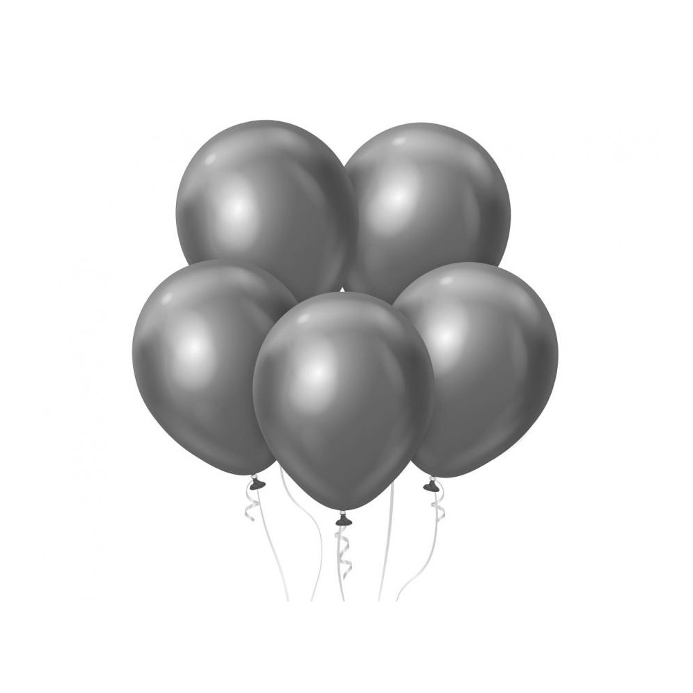 Colour Platinum Grey, Grey Balloon, 7 pieces 12 inch (30 cm)