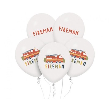 Fireman Fireman balloon, 5 pcs 12 inch (30 cm)