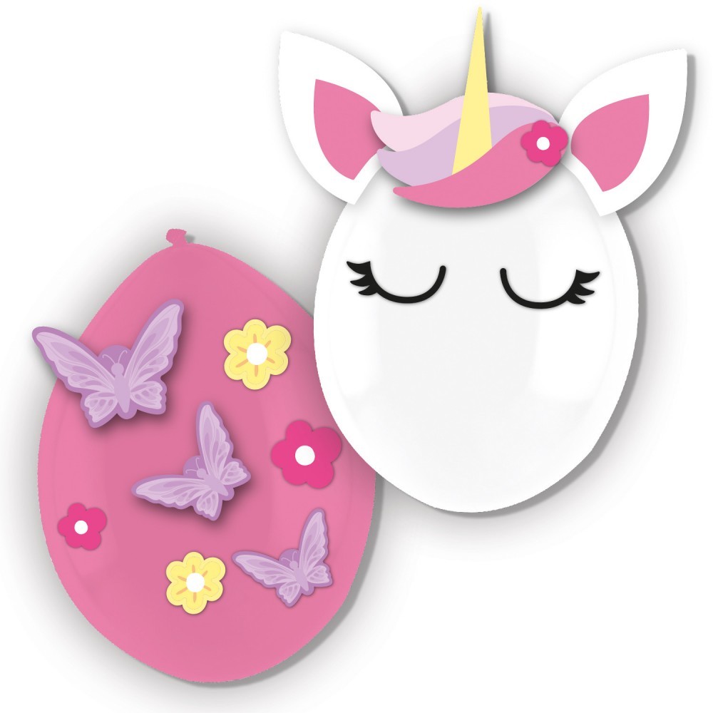 Unicorn Magic balloon, 3-piece set with accessories, 14 inches (35.5 cm)