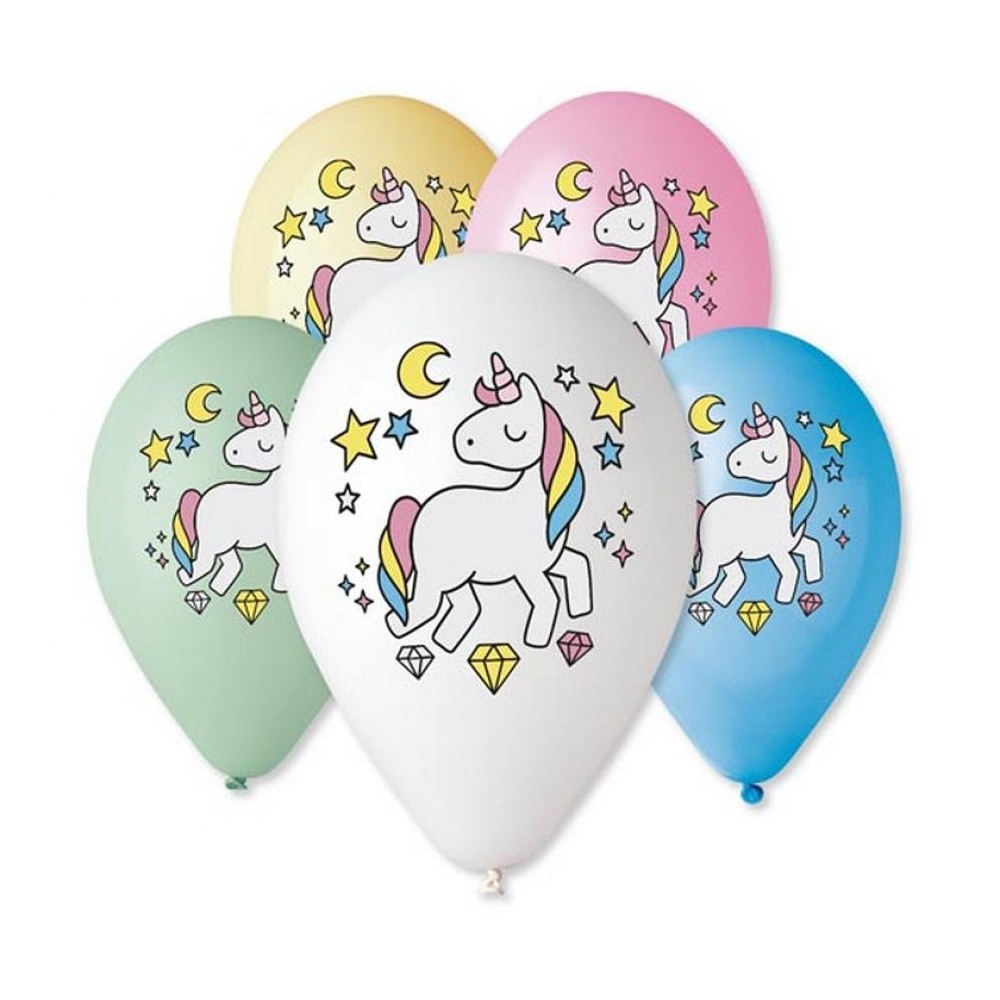 Unicorn Unicorn Magic Night, balloon, 5 pcs 12 inch (30cm)