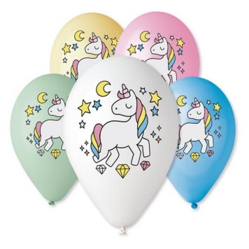 Unicorn Unicorn Magic Night, balloon, 5 pcs 12 inch (30cm)