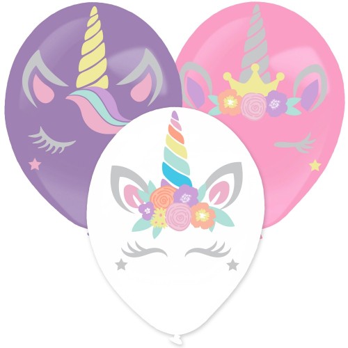 Unicorn Magic balloon, 3 piece set with accessories 14 inch (35.5 cm)