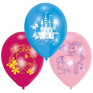 Unicorn Pink balloon, 6 pcs 9 inch (22.8 cm)