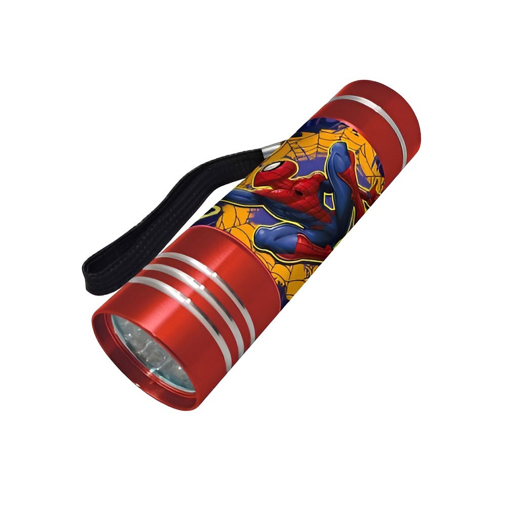 Spiderman Red LED Flashlight