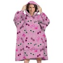 Barbie Glasses adult pull-over plush fleece blanket, poncho