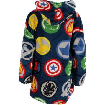 Avengers Courageous pull-on plush polar blanket, poncho 7-14 years