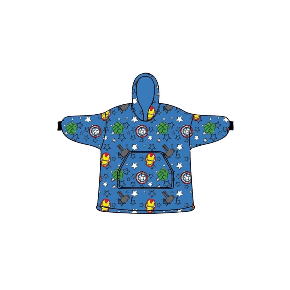 Avengers adult slip-on plush fleece blanket, poncho