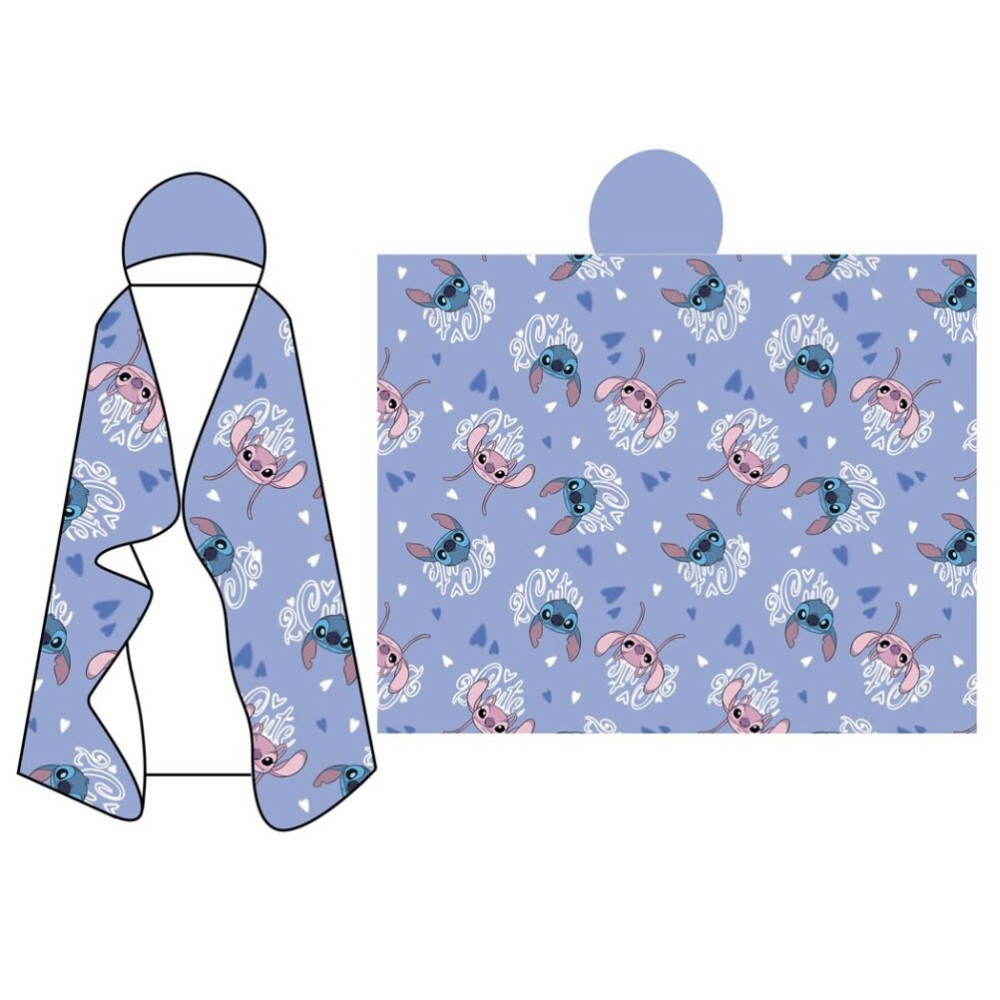 Disney Lilo and Stitch Cutie hooded blanket 120x150cm