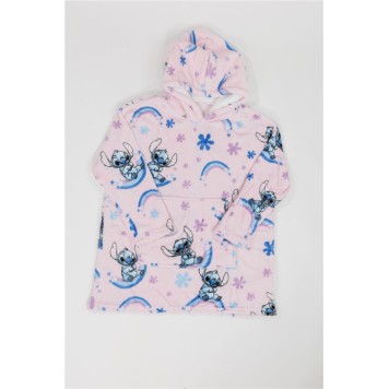 Disney Lilo and Stitch Dreamy slip-on plush fleece blanket, poncho 7-14 years