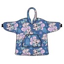 Disney Lilo and Stitch Hibiscus slip-on plush fleece blanket, poncho 7-14 years