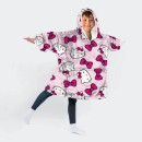 Hello Kitty Bow pull-on plush polar blanket, poncho 7-14 years