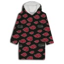 Naruto Akatsuki pullover plush fleece blanket, poncho