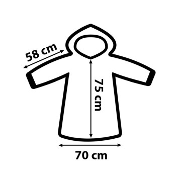 One Piece Cloudy pull-on lined sherpa fleece blanket poncho