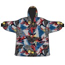 Spiderman fleece blanket poncho