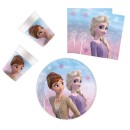 Disney Frozen Wind party set with 36 pieces and 20 cm plate