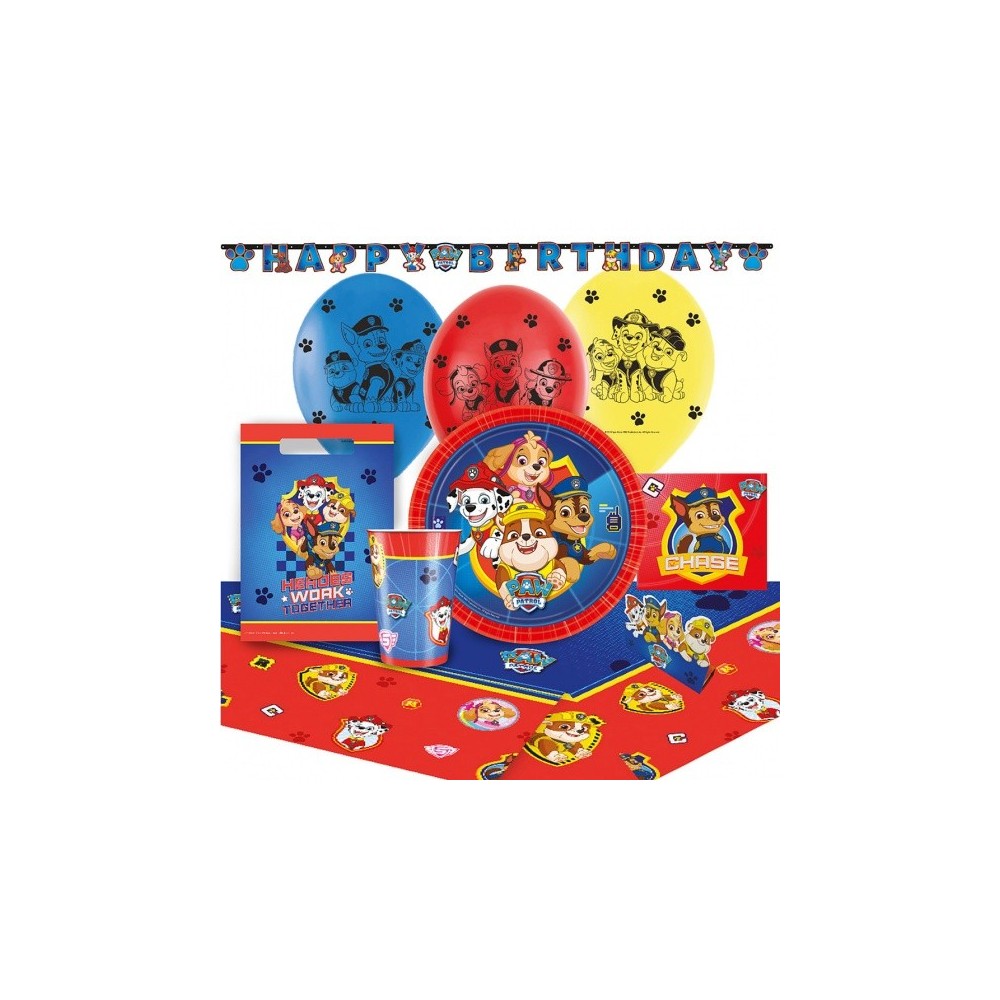 Paw Patrol Heroes party set 56 pieces