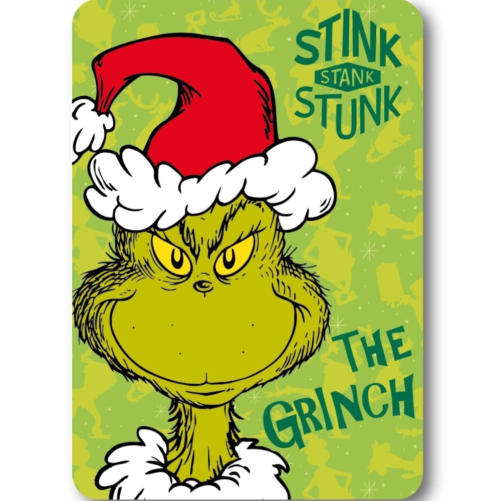 The Grinch Stink Christmas polar blanket 100x140cm