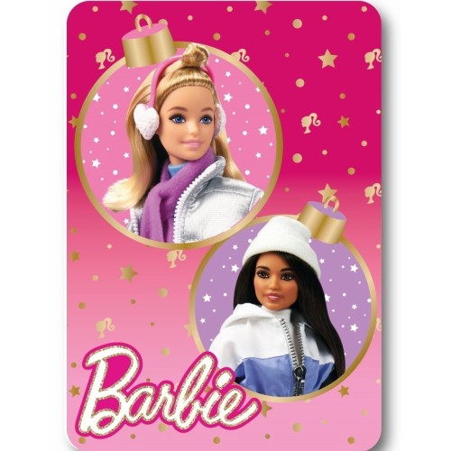 Barbie Winter Christmas Polar Blanket 100x140cm