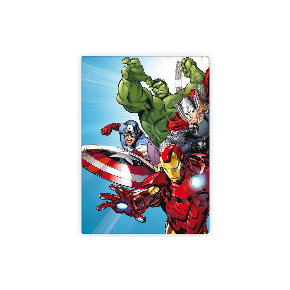 Avengers Light Blue  fleece blanket 100x140cm