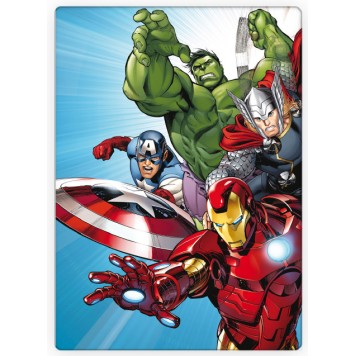 Avengers Light Blue  fleece blanket 100x140cm