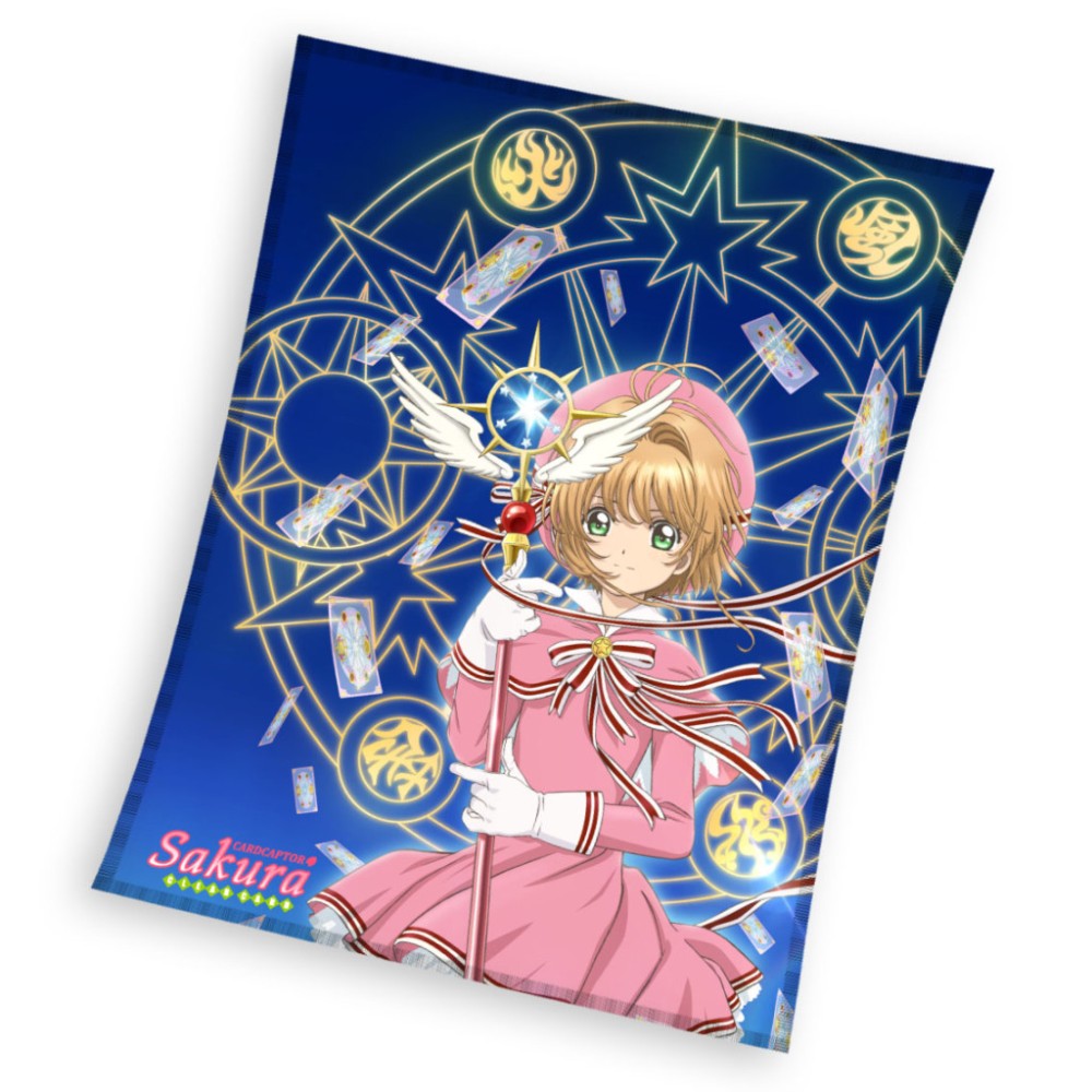 Anime Magic Cardcaptor Sakura flannel polar blanket 130x160cm