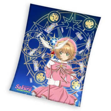 Anime Magic Cardcaptor Sakura flannel polar blanket 130x160cm