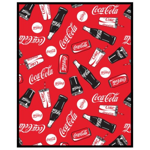 Coca-Cola coral fleece, polar blanket 120x150cm