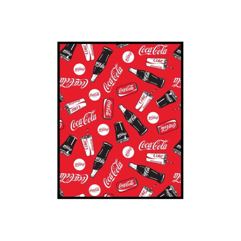 Coca-Cola coral fleece, polar blanket 120x150cm