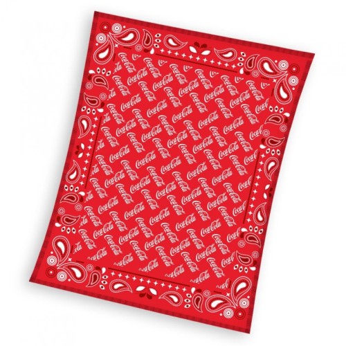 Coca-Cola Retro coral fleece blanket 150x200cm