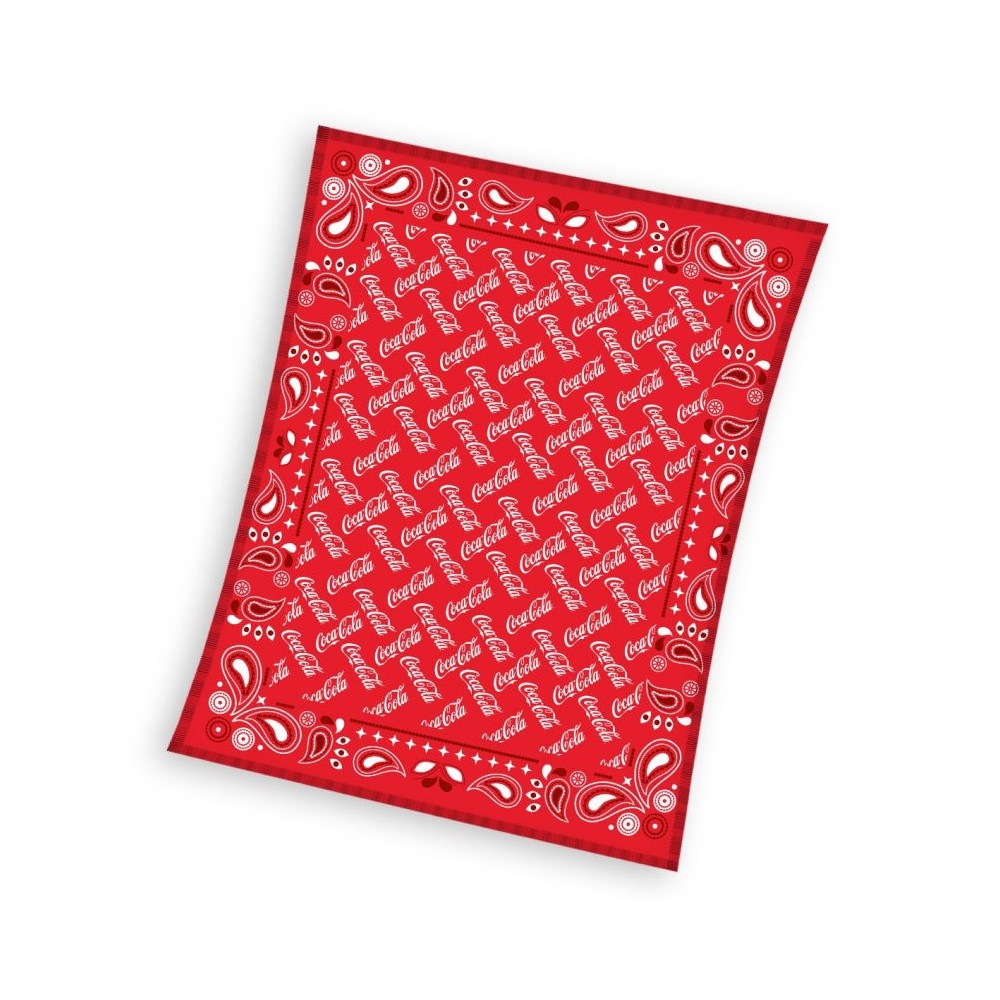 Coca-Cola Retro coral fleece blanket 150x200cm