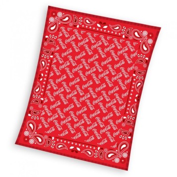 Coca-Cola Retro coral fleece blanket 150x200cm