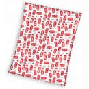 Coca-Cola Retro coral fleece blanket 150x200cm