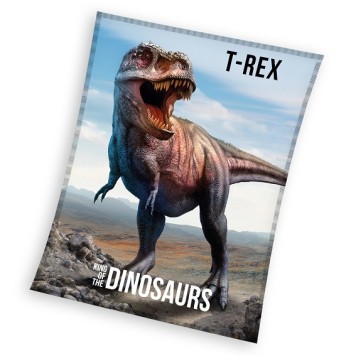 Dinosaur T-Rex coral fleece polar blanket 130x170cm