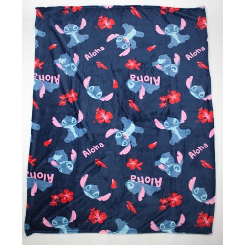 Disney Lilo and Stitch Aloha flannel blanket 110x150cm