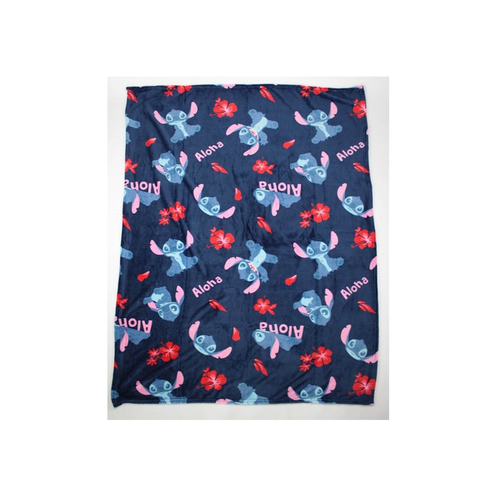 Disney Lilo and Stitch Aloha flannel blanket 110x150cm
