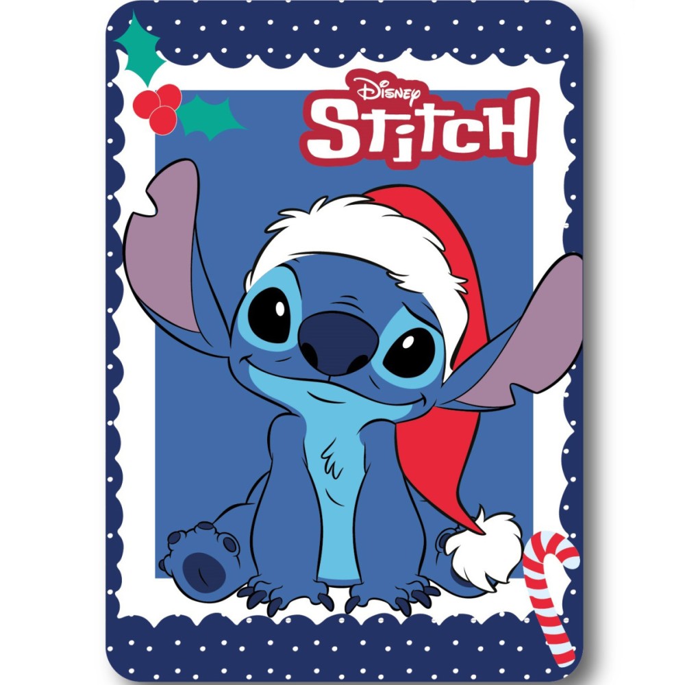 Disney Lilo and Stitch Holiday Christmas Polar Blanket 100x140cm