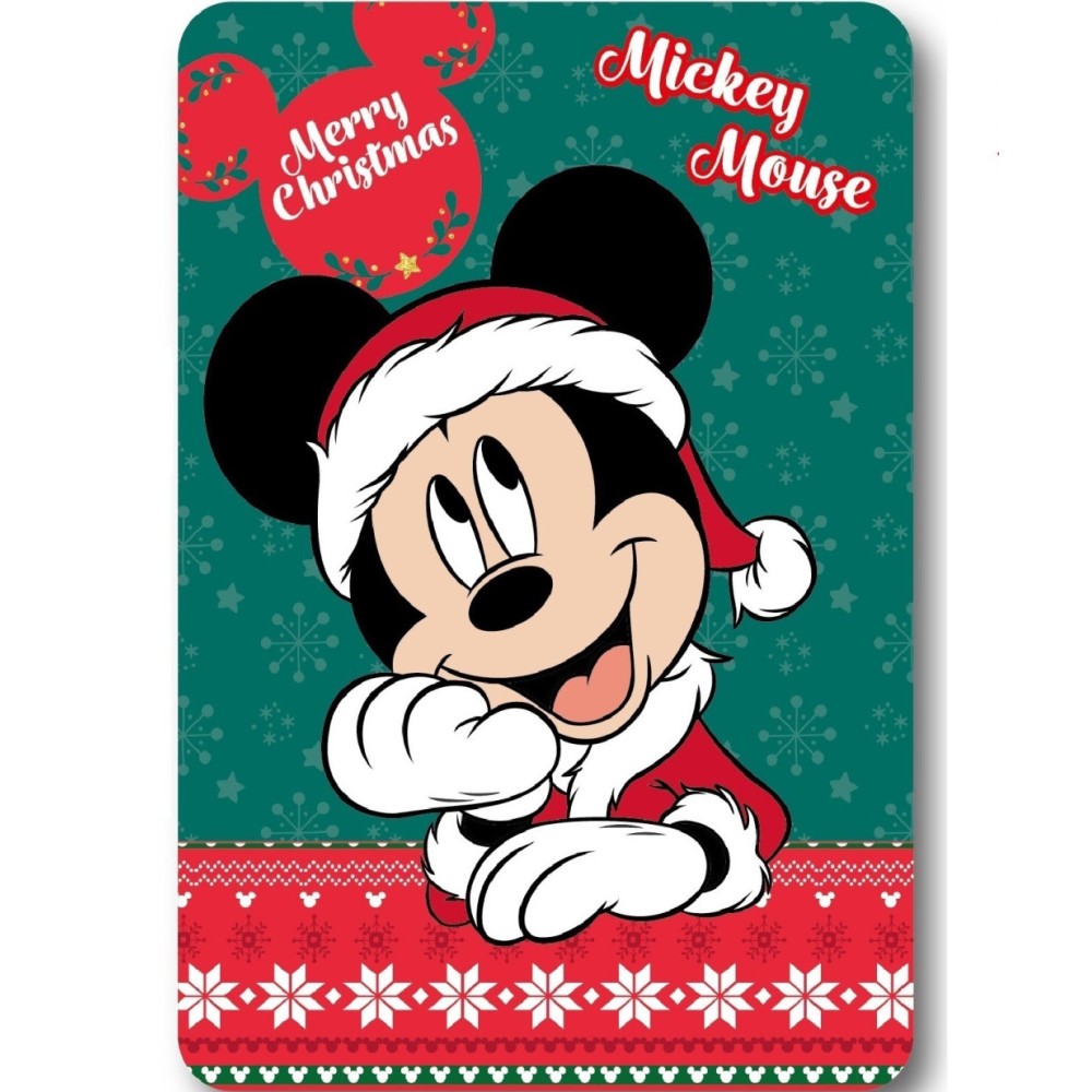 Disney Mickey  Festive Christmas Polar Blanket 100x140cm