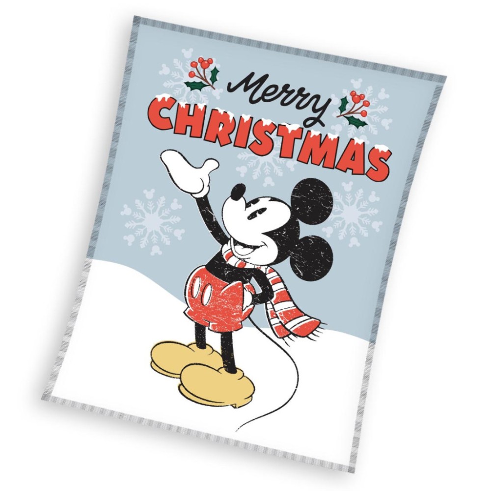Disney Mickey Frosty Christmas Fleece Blanket 130x160cm