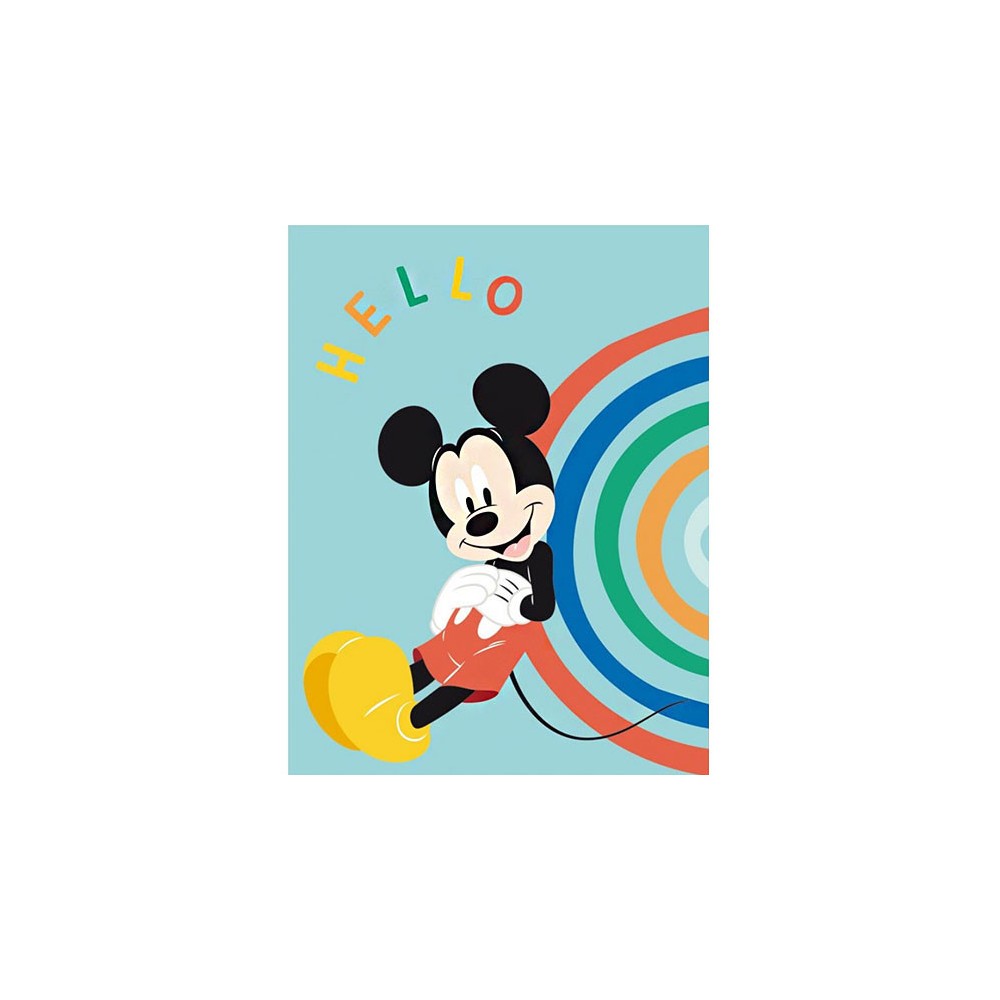 Disney Mickey  Hello fleece blanket 100x140cm