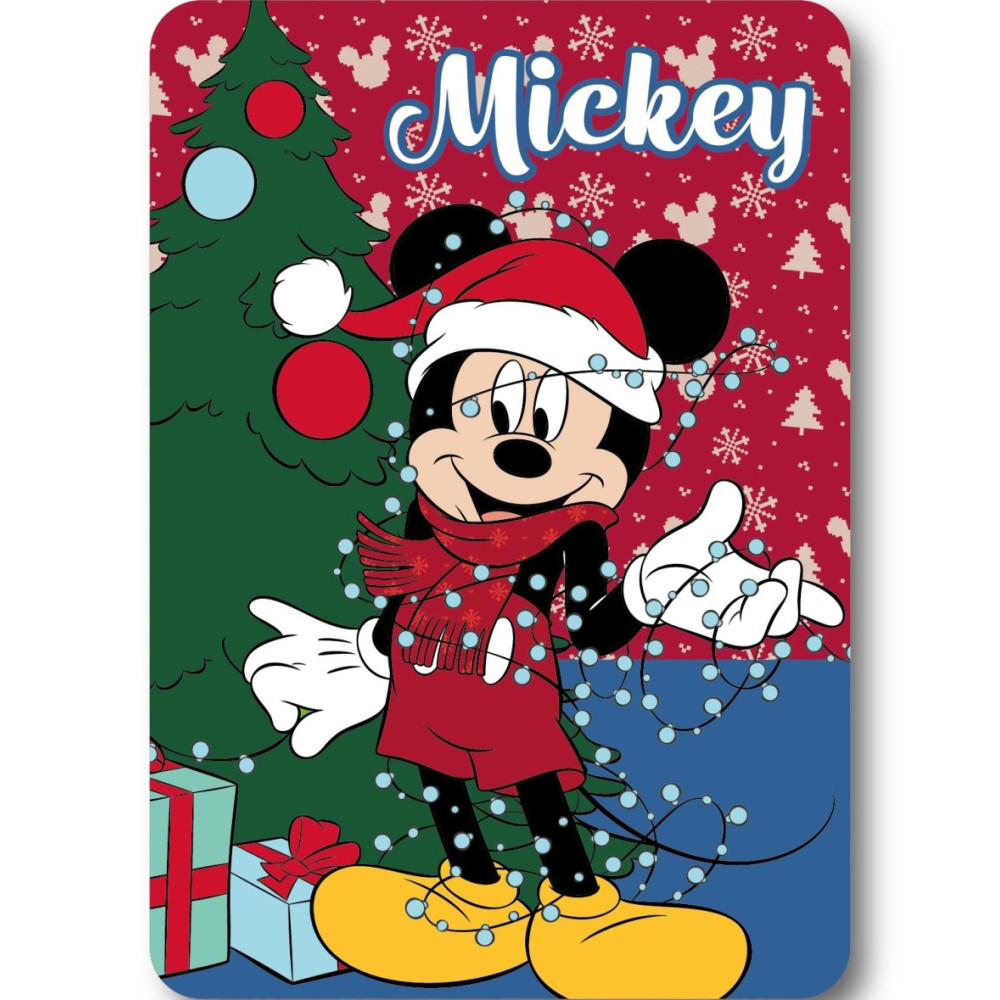 Disney Mickey  Lights Christmas Polar Blanket 100x140cm